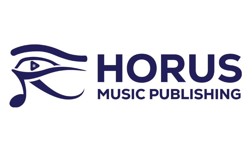 Horus Music Publishing Horizontal Logo (Purple)