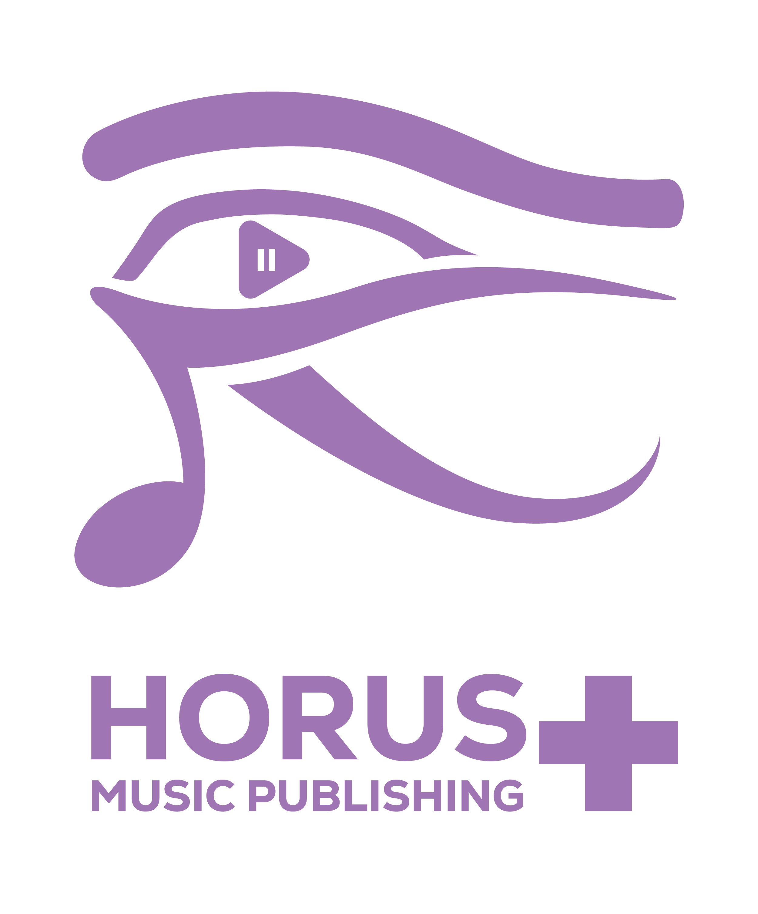 Horus Music Publishing Plus Logo (Pink)