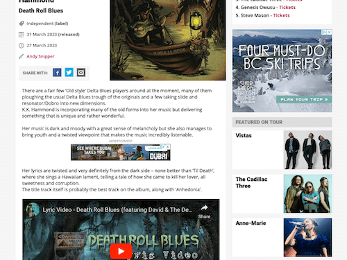 Digital PR_KK Hammond_Music News