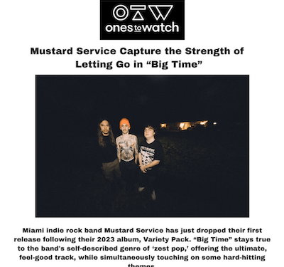 Digital PR success - Mustard Service - OTW