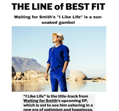 Digital PR success - Waiting for Smith - Line of Best Fit