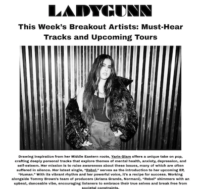 Digital PR success - Yarin - Lady Gunn