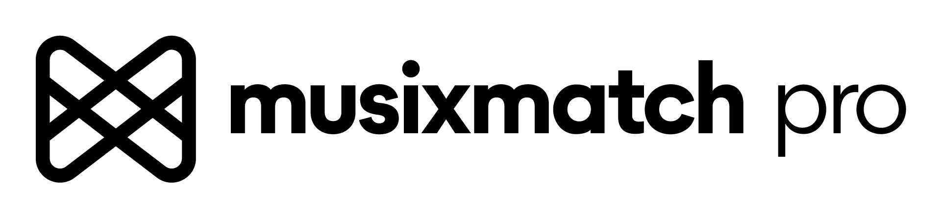 Musixmatch Pro logo Black